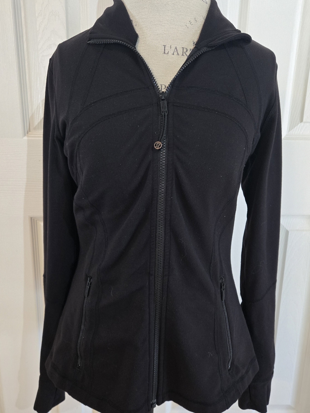 Lululemon Define Jacket Black Size 12 Full Zip, Back Vent, Thumbholes